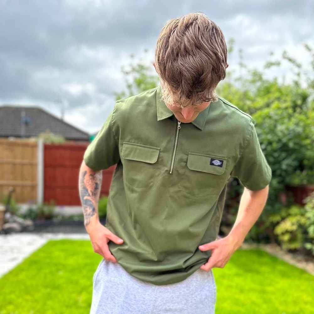 Dickies green work shirt - Picture 3 of 4